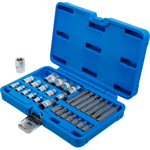 BGS 5025 Bit- und Steckschlüssel-Satz | E-Profil / T-Profil (für Torx) | 30-tlg.