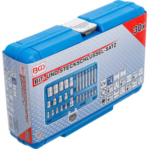 BGS 5025 Bit- und Steckschlüssel-Satz | E-Profil / T-Profil (für Torx) | 30-tlg.