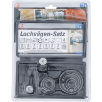 BGS Diy 50315 Lochsägen-Satz | Ø 19 - 64 mm | Tiefe 24 mm | 11-tlg.