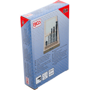BGS 50401 Holzkronen-Fräsbohrer-Satz | 4 - 12 mm | 6-tlg.