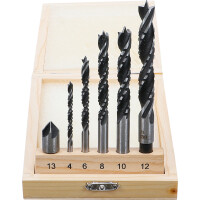 BGS 50401 Holzkronen-Fräsbohrer-Satz | 4 - 12 mm | 6-tlg.