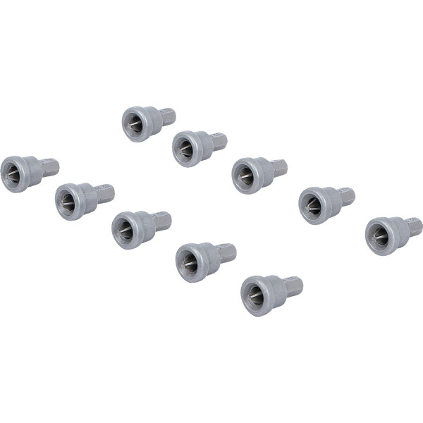 BGS Diy 50408 Bit-Satz mit Tiefenstopp | für Gipskartonplatten | Antrieb Außensechskant 6,3 mm (1/4") | Kreuzschlitz PH2 | 10-tlg.