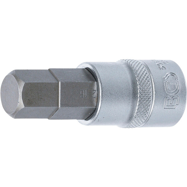 BGS 5052-16 Bit-Einsatz | Antrieb Innenvierkant 12,5 mm (1/2") | Innensechskant 16 mm