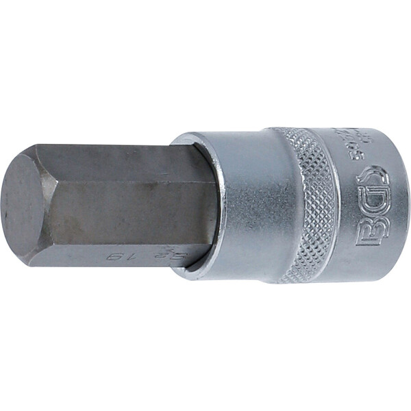 BGS 5052-19 Bit-Einsatz | Antrieb Innenvierkant 12,5 mm (1/2") | Innensechskant 19 mm