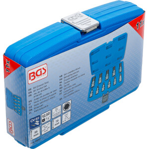 BGS 5053 Bit-Einsatz-Satz | Antrieb Innenvierkant 12,5 mm (1/2") | Innensechskant 7/32" - 13/16" | Zollgrößen | 11-tlg.