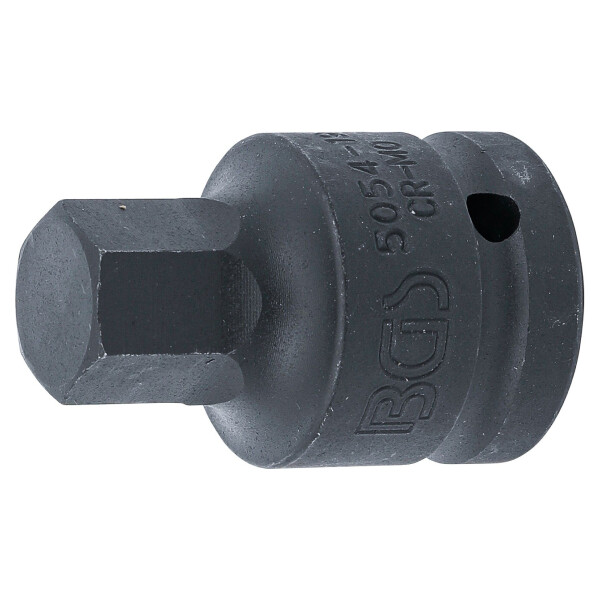 BGS 5054-19 Kraft-Bit-Einsatz | Länge 55 mm | Antrieb Innenvierkant 20 mm (3/4") | Innensechskant 19 mm