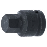 BGS 5054-22 Kraft-Bit-Einsatz | Länge 55 mm | Antrieb Innenvierkant 20 mm (3/4") | Innensechskant 22 mm
