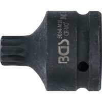 BGS 5054-M18 Kraft-Bit-Einsatz | Länge 55 mm | Antrieb Innenvierkant 20 mm (3/4") | Innenvielzahn (für XZN) M18