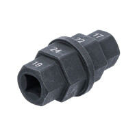 BGS 5058 Motorrad-Spezial-Einsatz | Antrieb 10 mm (3/8") | 17 - 19 - 22 - 24 mm