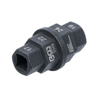 BGS 5058 Motorrad-Spezial-Einsatz | Antrieb 10 mm (3/8") | 17 - 19 - 22 - 24 mm