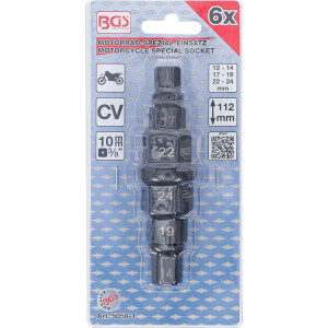 BGS 5058-1 Motorrad-Spezial-Einsatz | Antrieb 10 mm (3/8") | 12 - 24 mm