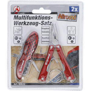 BGS Diy 50632 Multifunktions-Werkzeug-Satz | Rostfrei | 2-tlg.