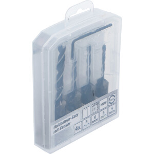 BGS Diy 50790 Holzbohrer-Satz mit Senker | 4-tlg.