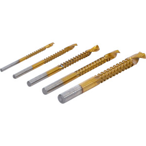 BGS Diy 50795 HSS-Fräsbohrer-Satz | titan-nitriert |...