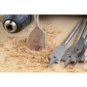 BGS Diy 50796 Flachfräsbohrer-Satz | 10 - 25 mm |...