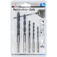 BGS Diy 50799 Holzbohrer-Satz | 4 - 10 mm | Sechskantantrieb | 5-tlg.