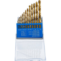 BGS Diy 50813 HSS-Spiralbohrer-Satz | titan-nitriert | 1,5 - 6,5 mm | 13-tlg.