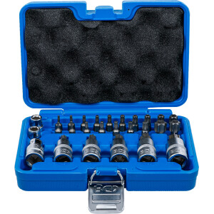 BGS 5101 Bit- und Bit-Einsatz-Satz | 12,5 mm (1/2") | T-Profil (für Torx) | 27-tlg.