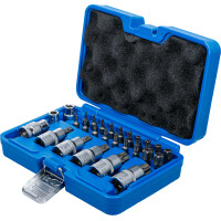 BGS 5101 Bit- und Bit-Einsatz-Satz | 12,5 mm (1/2") | T-Profil (für Torx) | 27-tlg.