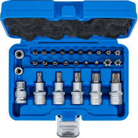 BGS 5101 Bit- und Bit-Einsatz-Satz | 12,5 mm (1/2") | T-Profil (für Torx) | 27-tlg.