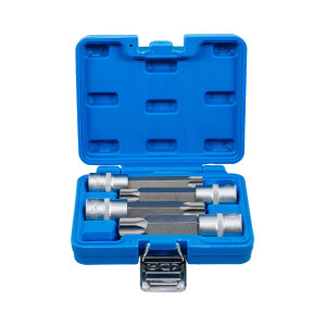 BGS 5103 Bit-Einsatz-Satz | Antrieb Innenvierkant 12,5 mm (1/2") | T-Profil (für Torx) mit Bohrung | 4-tlg.