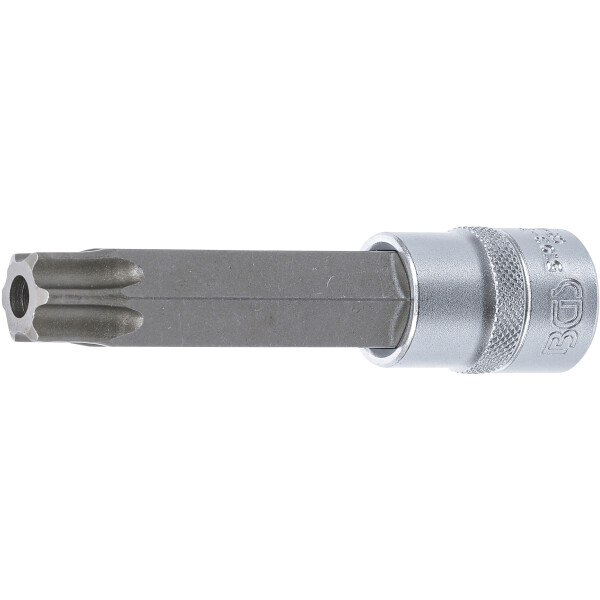 BGS 5103-TB80 Bit-Einsatz | Länge 110 mm | Antrieb Innenvierkant 12,5 mm (1/2") | T-Profil (für Torx) mit Bohrung T80