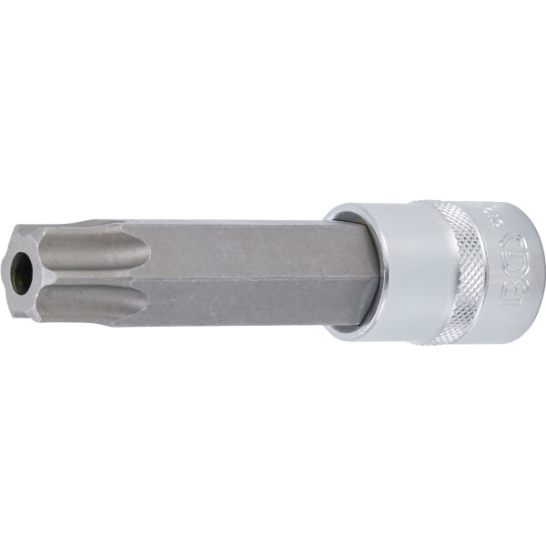 BGS 5103-TB90 Bit-Einsatz | Länge 110 mm | Antrieb Innenvierkant 12,5 mm (1/2") | T-Profil (für Torx) mit Bohrung T90