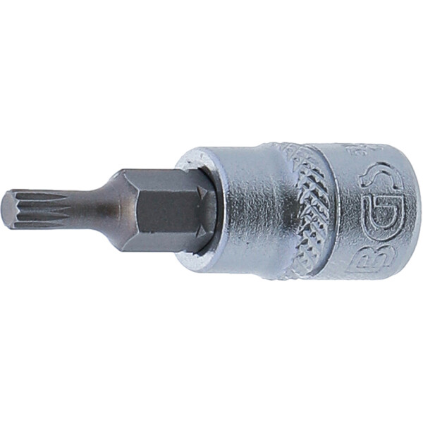 BGS 5105-M4 Bit-Einsatz | Antrieb Innenvierkant 6,3 mm (1/4") | Innenvielzahn (für XZN) M4