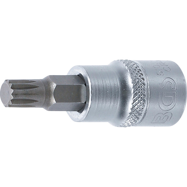 BGS 5105-M8 Bit-Einsatz | Antrieb Innenvierkant 10 mm (3/8") | Innenvielzahn (für XZN) M8