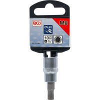 BGS 5105-M8 Bit-Einsatz | Antrieb Innenvierkant 10 mm (3/8") | Innenvielzahn (für XZN) M8