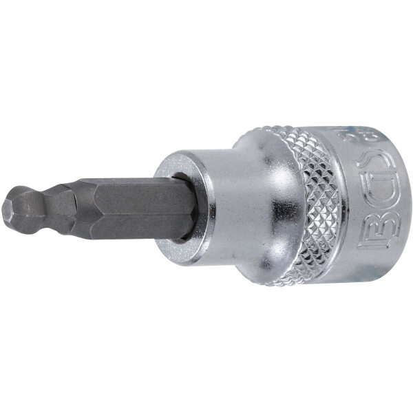 BGS 5112 Bit-Einsatz | Antrieb Innenvierkant 10 mm (3/8") | Innensechskant mit Kugelkopf 5 mm