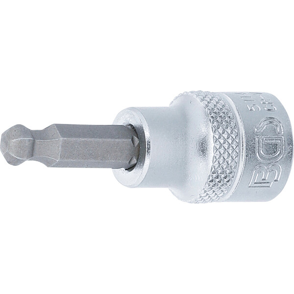 BGS 5114 Bit-Einsatz | Antrieb Innenvierkant 10 mm (3/8") | Innensechskant mit Kugelkopf 6 mm