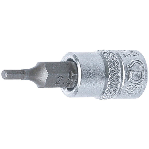 BGS 5154 Bit-Einsatz | Antrieb Innenvierkant 6,3 mm (1/4") | Innensechskant 2,5 mm