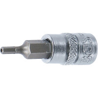 BGS 5156-2-5 Bit-Einsatz | Antrieb Innenvierkant 6,3 mm (1/4") | Innensechskant mit Bohrung 2,5 mm
