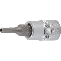 BGS 5156-3 Bit-Einsatz | Antrieb Innenvierkant 6,3 mm (1/4") | Innensechskant mit Bohrung 3 mm