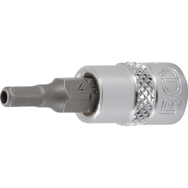 BGS 5156-4 Bit-Einsatz | Antrieb Innenvierkant 6,3 mm (1/4") | Innensechskant mit Bohrung 4 mm