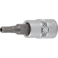 BGS 5156-4 Bit-Einsatz | Antrieb Innenvierkant 6,3 mm (1/4") | Innensechskant mit Bohrung 4 mm