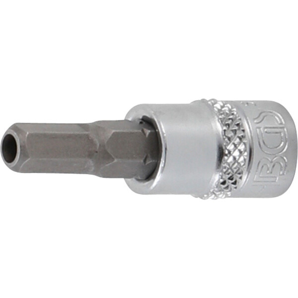 BGS 5156-5 Bit-Einsatz | Antrieb Innenvierkant 6,3 mm (1/4") | Innensechskant mit Bohrung 5 mm
