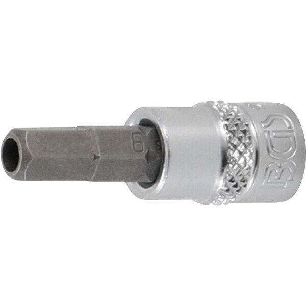 BGS 5156-6 Bit-Einsatz | Antrieb Innenvierkant 6,3 mm (1/4") | Innensechskant mit Bohrung 6 mm