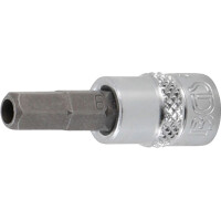 BGS 5156-6 Bit-Einsatz | Antrieb Innenvierkant 6,3 mm (1/4") | Innensechskant mit Bohrung 6 mm