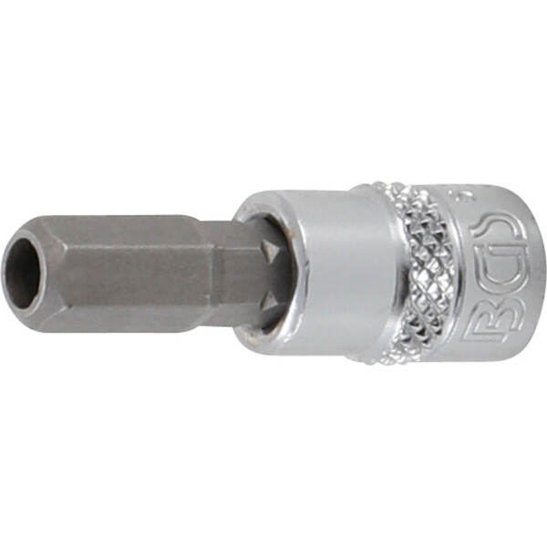 BGS 5156-7 Bit-Einsatz | Antrieb Innenvierkant 6,3 mm (1/4") | Innensechskant mit Bohrung 7 mm