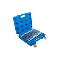 BGS 5170 Bit-Einsatz-Satz | Antrieb Innenvierkant 12,5 mm (1/2") | Innensechskant, T-Profil (für Torx), Innenvielzahn (für XZN) mit Kugelkopf | 20-tlg.