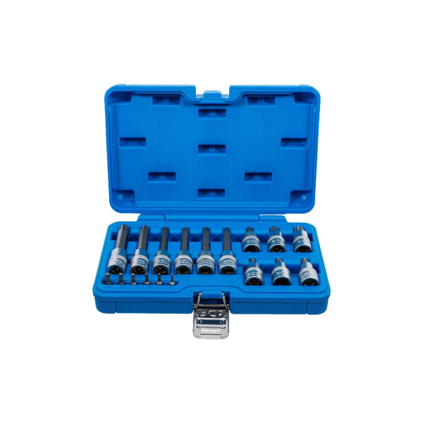 BGS 5173 Bit-Einsatz-Satz | Antrieb Innenvierkant 6,3 mm (1/4") / 12,5 mm (1/2") | T-Profil (für Torx) | 18-tlg.