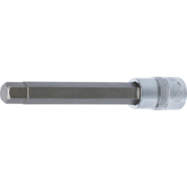 BGS 5184-H13 Bit-Einsatz | Länge 140 mm | Antrieb Innenvierkant 12,5 mm (1/2") | Innensechskant 13 mm