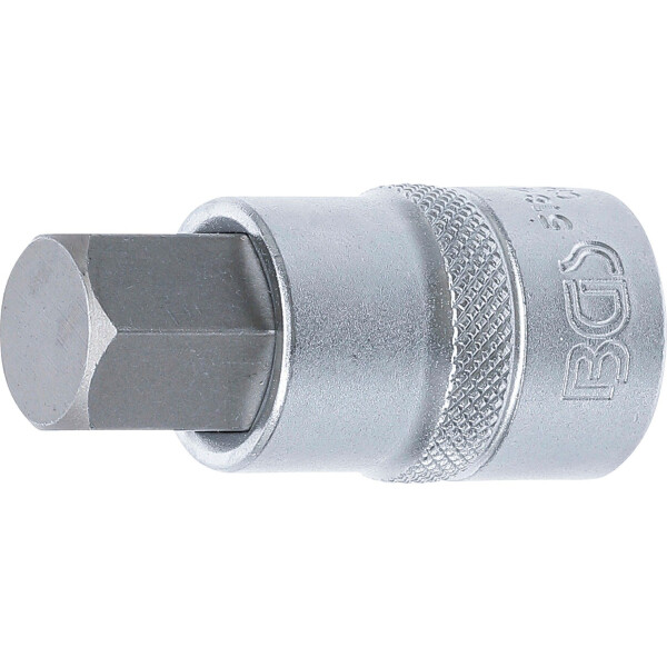 BGS 5184-H17 Bit-Einsatz | Antrieb Innenvierkant 12,5 mm (1/2") | Innensechskant 17 mm