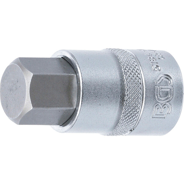 BGS 5184-H19 Bit-Einsatz | Antrieb Innenvierkant 12,5 mm (1/2") | Innensechskant 19 mm