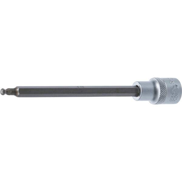 BGS 5184-HB5 Bit-Einsatz | Länge 160 mm | Antrieb Innenvierkant 12,5 mm (1/2") | Innensechskant mit Kugelkopf 5 mm