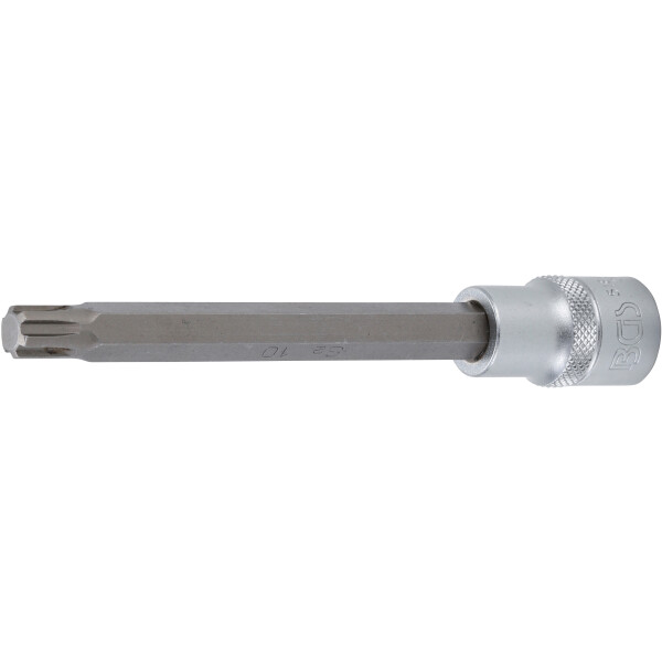 BGS 5184-R10 Bit-Einsatz | Länge 140 mm | Antrieb Innenvierkant 12,5 mm (1/2") | Keil-Profil (für RIBE) M10