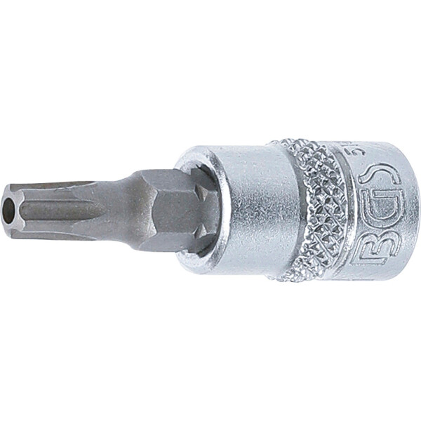 BGS 5184-TS27 Bit-Einsatz | Antrieb Innenvierkant 6,3 mm (1/4") | TS-Profil (für Torx Plus) mit Bohrung TS27