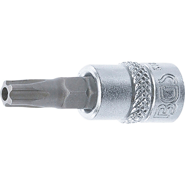 BGS 5184-TS30 Bit-Einsatz | Antrieb Innenvierkant 6,3 mm (1/4") | TS-Profil (für Torx Plus) mit Bohrung TS30